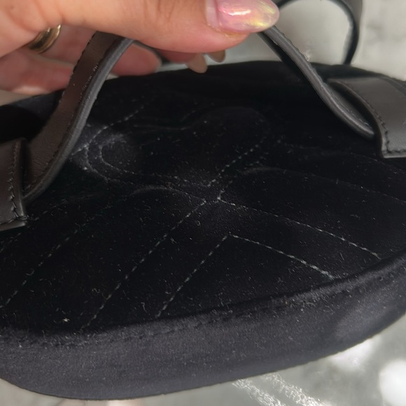 Gucci Black Velvet Oval Fanny Pack Marmont GG AUTHENTIC - Picture 9 of 16